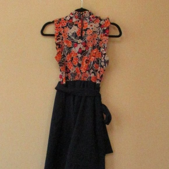 Anthropologie Floral Tie Dress - Picture 9 of 11
